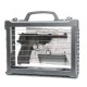 WE Модель пистолета Walther P38, металл, черный, в кейсе с подсветкой
